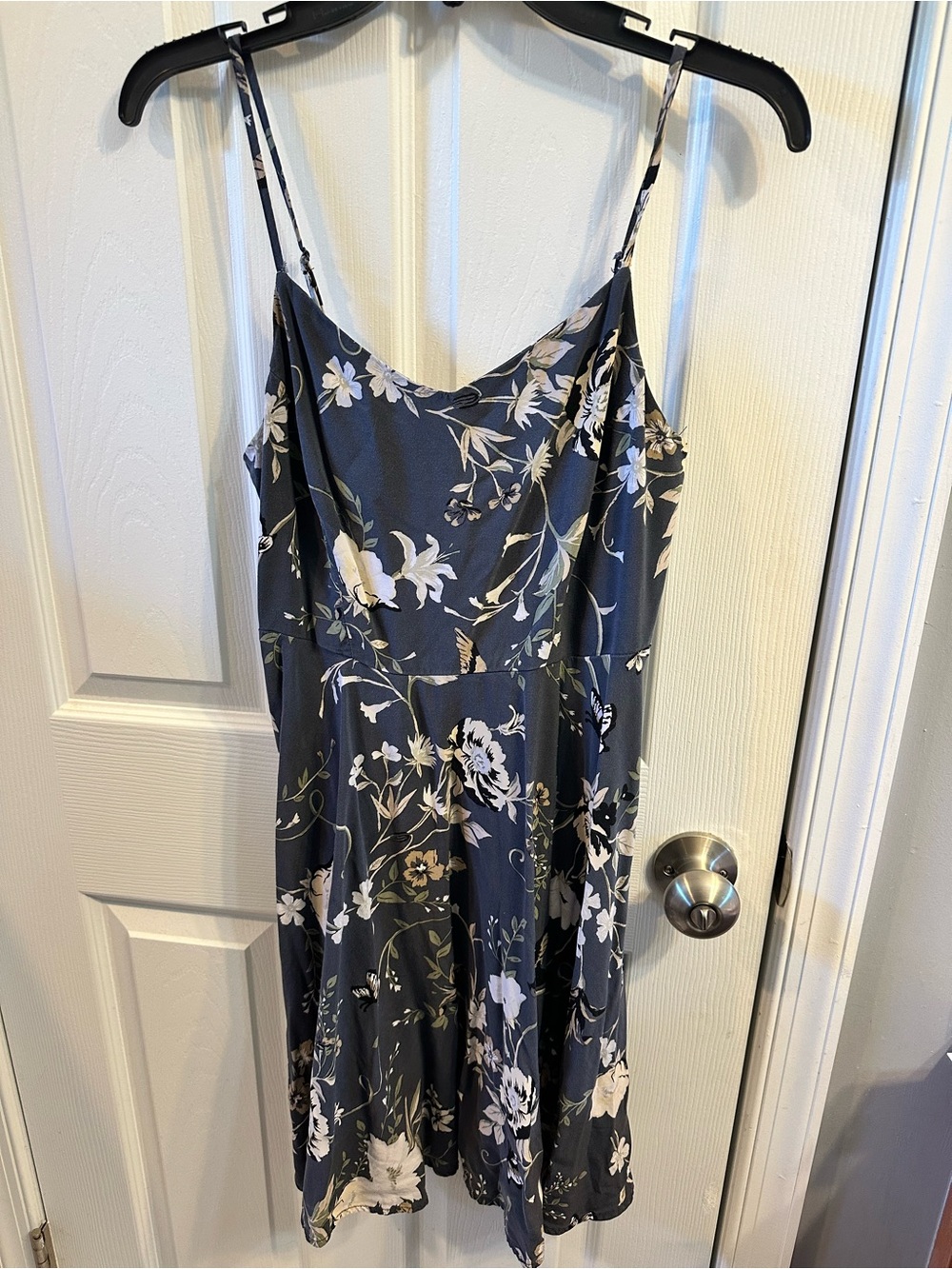 Old Navy Navy Floral Slip Sundress Women's Medium